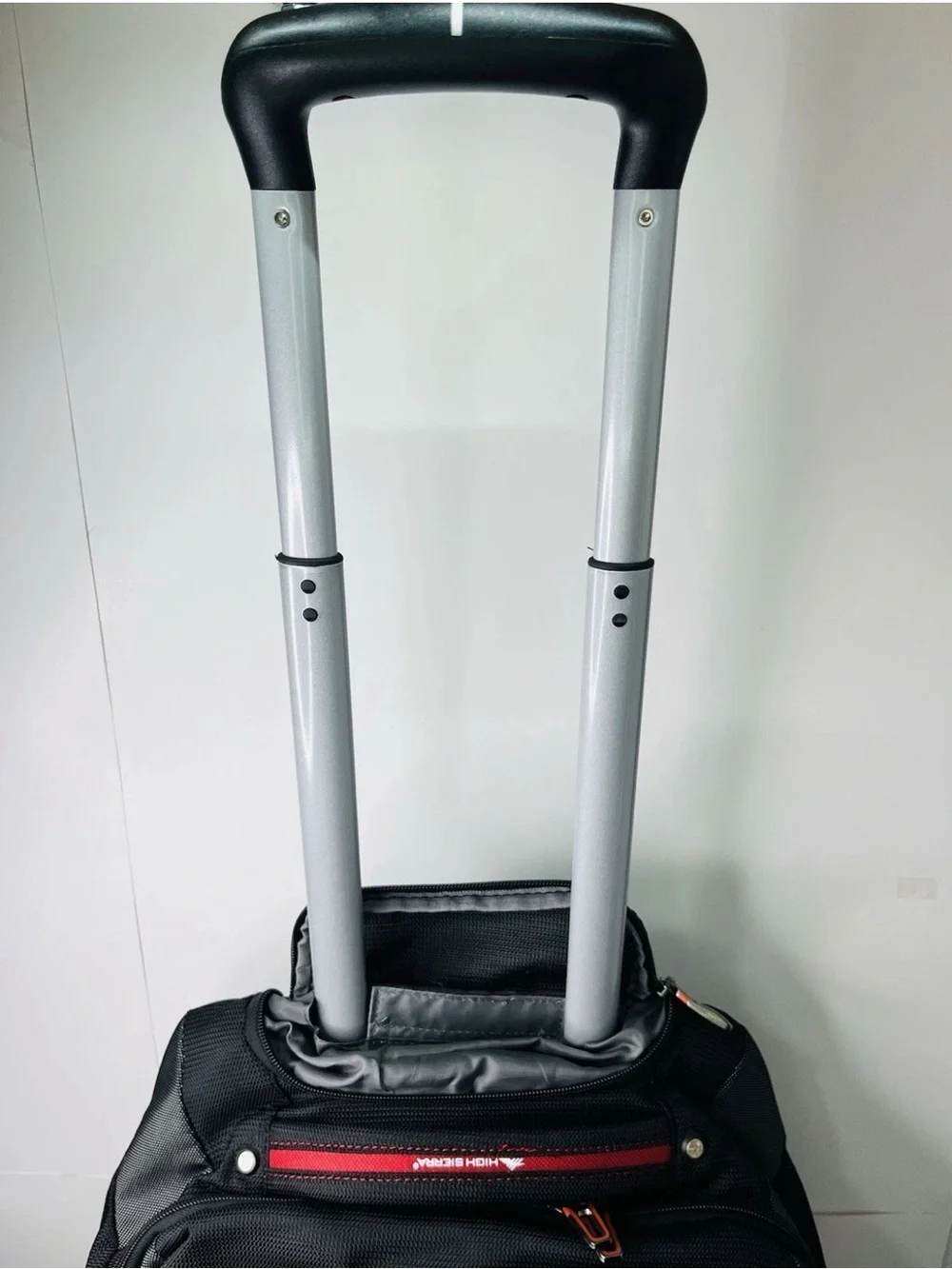 High Sierra Rolling Backpack Black Red Tech Spot Laptop Pocket Travel Adventure
